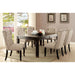 Sania 7 Pc Dining Table Set Black - U&U Home Budget Furniture (Carteret, NJ)