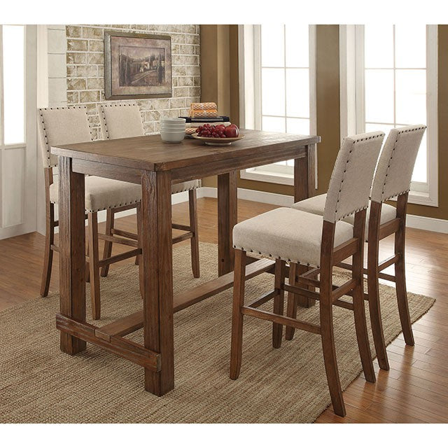 Sania 5 Pc Bar Table Set - U&U Home Budget Furniture (Carteret, NJ)