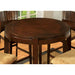 Ottawa Round Dining Table Brown - U&U Home Budget Furniture (Carteret, NJ)