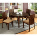 Ottawa Round Dining Table Brown - U&U Home Budget Furniture (Carteret, NJ)