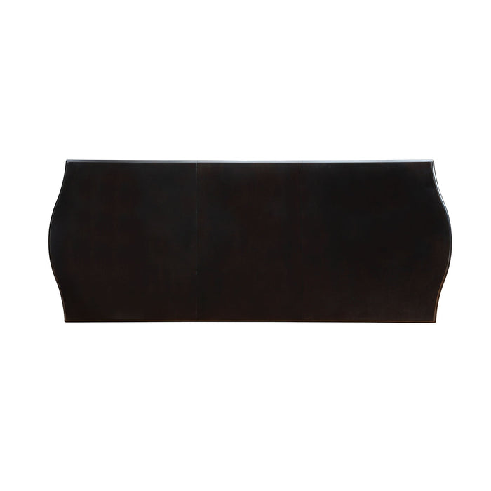 Ornette Espresso/Champagne Dining Table - U&U Home Budget Furniture (Carteret, NJ)