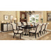 Ornette Espresso/Champagne Dining Table - U&U Home Budget Furniture (Carteret, NJ)