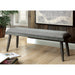 Vilhelm I Gray Bench - U&U Home Budget Furniture (Carteret, NJ)