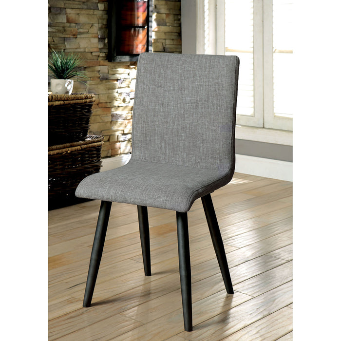 Vilhelm I Gray Side Chair (2/CTN) - U&U Home Budget Furniture (Carteret, NJ)