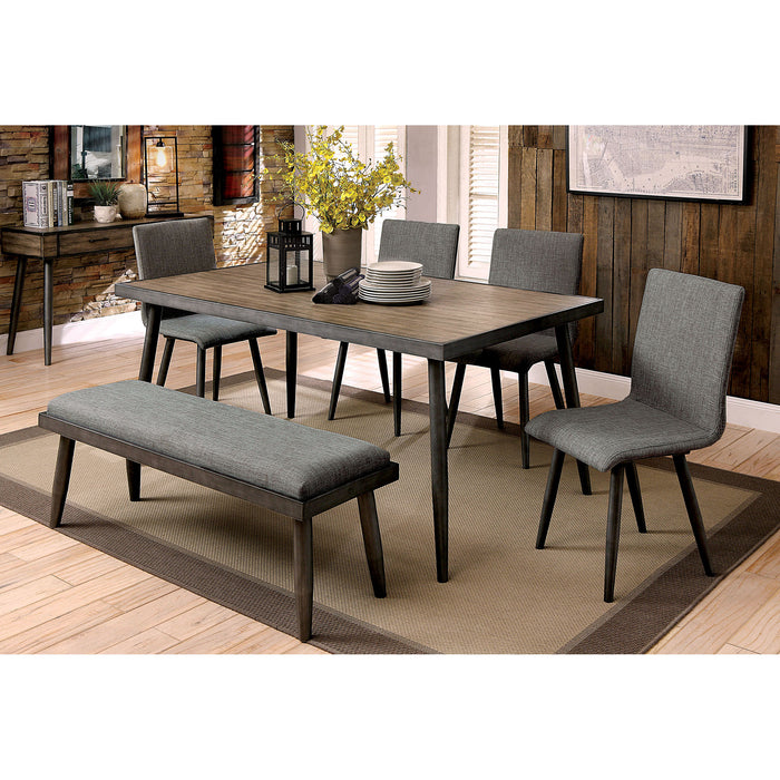 Vilhelm I Gray Dining Table - U&U Home Budget Furniture (Carteret, NJ)