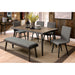 Vilhelm I Gray Dining Table - U&U Home Budget Furniture (Carteret, NJ)