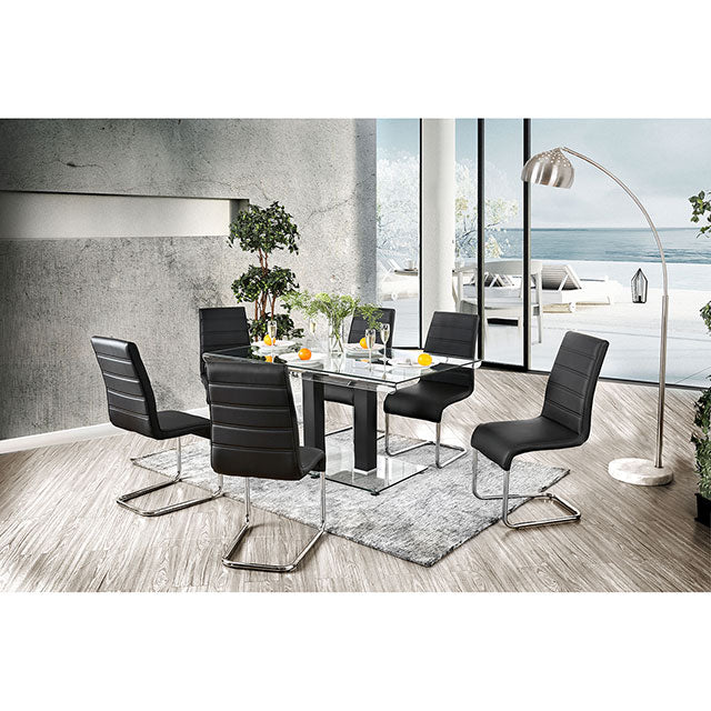 Richfield 7 Pc Dining Table Set - U&U Home Budget Furniture (Carteret, NJ)