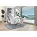 Izzy Silver/White Side Chair, White (2/CTN) - U&U Home Budget Furniture (Carteret, NJ)