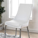 Izzy Silver/White Side Chair, White (2/CTN) - U&U Home Budget Furniture (Carteret, NJ)