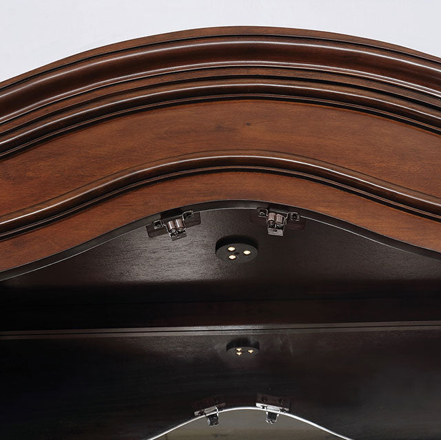 Sylvana Brown Cherry Dining Table - U&U Home Budget Furniture (Carteret, NJ)