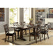 PAULINA Rustic Walnut Dining Table - U&U Home Budget Furniture (Carteret, NJ)