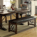 PAULINA Rustic Walnut Dining Table - U&U Home Budget Furniture (Carteret, NJ)