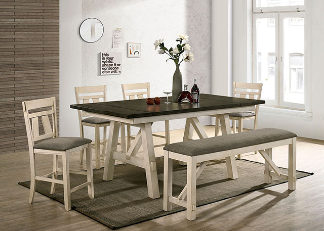 Jamestown Counter Ht. Bench - U&U Home Budget Furniture (Carteret, NJ)