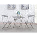Lilah Stainless Folding Chair (2/Ctn) - U&U Home Budget Furniture (Carteret, NJ)
