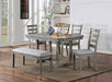 Laquila Dining Table Set Bench - U&U Home Budget Furniture (Carteret, NJ)