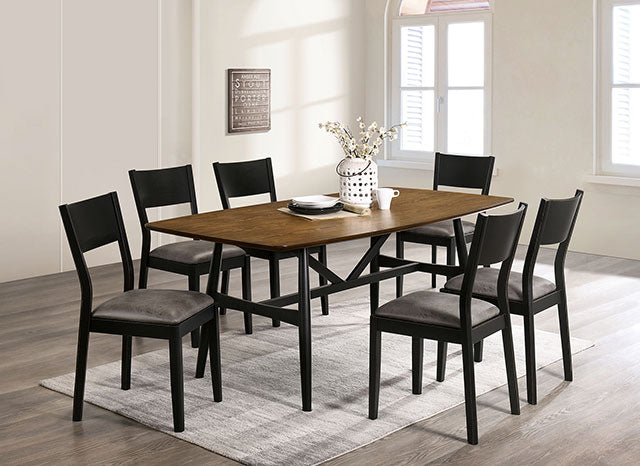 Oberwil 7 Pc Dining Table Set - U&U Home Budget Furniture (Carteret, NJ)