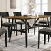 Oberwil 7 Pc Dining Table Set - U&U Home Budget Furniture (Carteret, NJ)