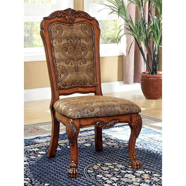 Medieve Antique Oak Dining Table - U&U Home Budget Furniture (Carteret, NJ)