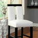 LUMINAR II Black/White Counter Ht. Chair (2/CTN) - U&U Home Budget Furniture (Carteret, NJ)