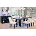 Luminar 7 Pc Dining Table Set - U&U Home Budget Furniture (Carteret, NJ)