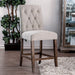 Sania III Beige/Rustic Oak Counter Ht. Chair (2/CTN) - U&U Home Budget Furniture (Carteret, NJ)