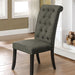 Sania III Gray/Antique Black Side Chair (2/CTN) - U&U Home Budget Furniture (Carteret, NJ)