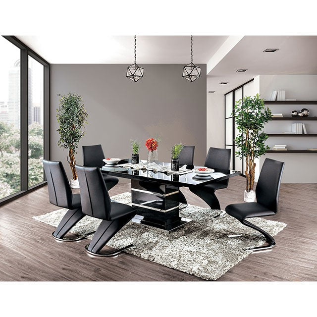 Midvale 7 Pc Dining Table Set - U&U Home Budget Furniture (Carteret, NJ)