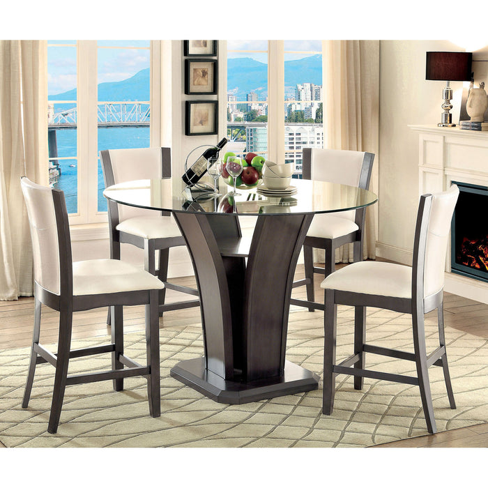 Manhattan 5 Pc Counter Ht Table Set - U&U Home Budget Furniture (Carteret, NJ)