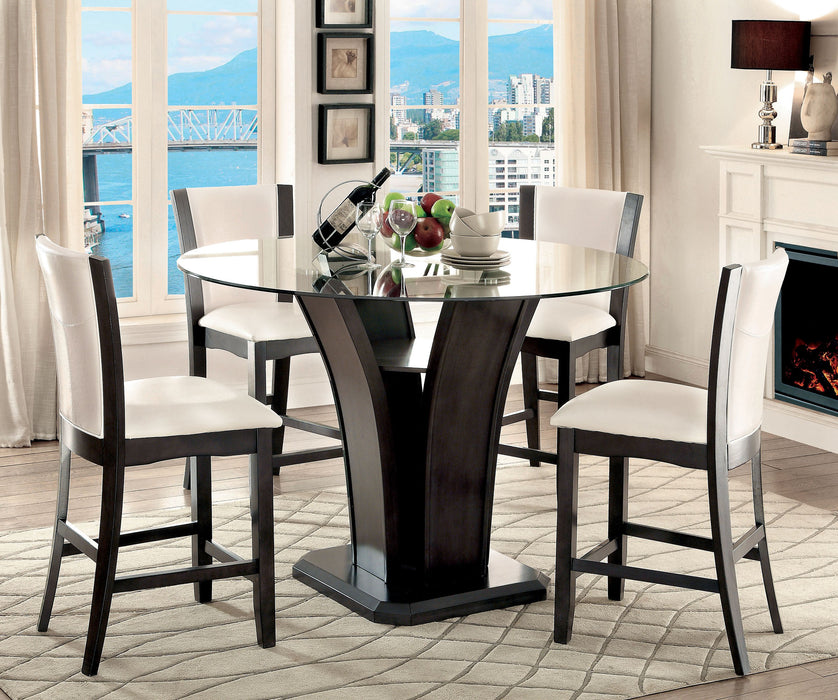 MANHATTAN III Gray/White Counter Ht. Chair - U&U Home Budget Furniture (Carteret, NJ)