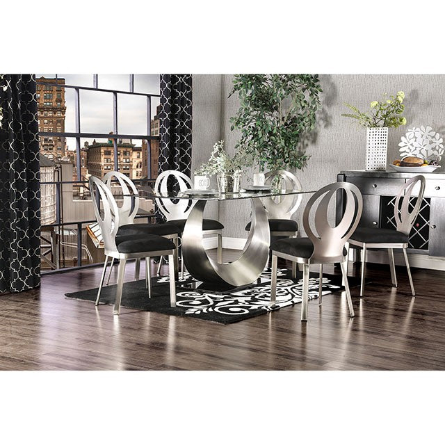 Orla 7 Pc Dining Table Set - U&U Home Budget Furniture (Carteret, NJ)