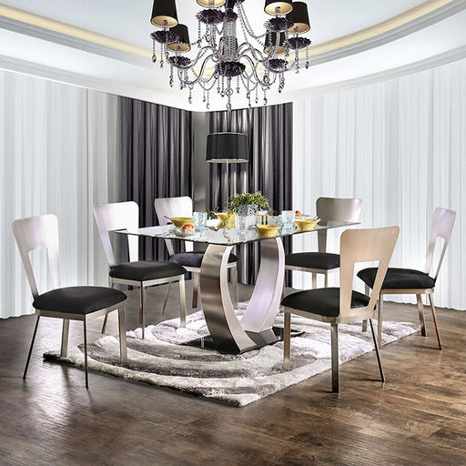 Nova 7 Pc Dining Table Set - U&U Home Budget Furniture (Carteret, NJ)