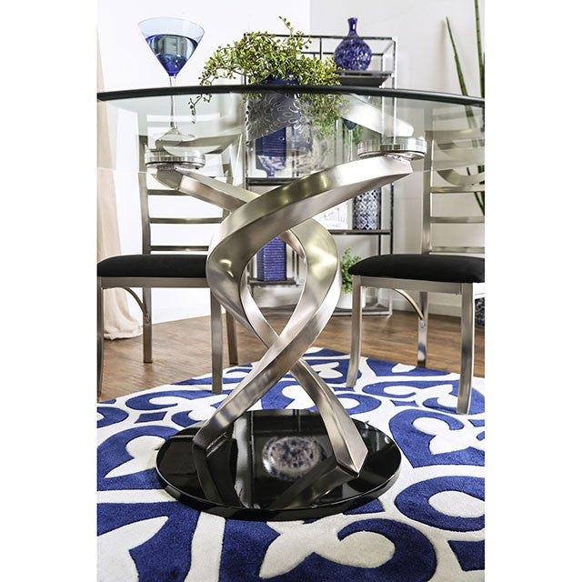 Roxo 5 Pc Dining Table Set - U&U Home Budget Furniture (Carteret, NJ)
