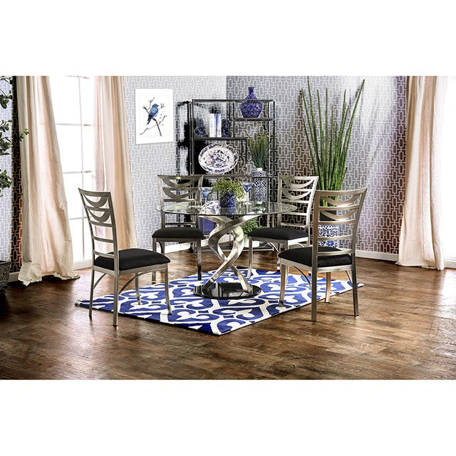 Roxo 5 Pc Dining Table Set - U&U Home Budget Furniture (Carteret, NJ)