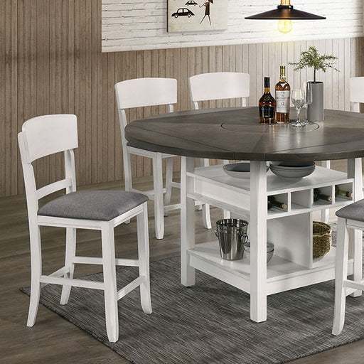 Stacie 7 PC Dining Table Set - U&U Home Budget Furniture (Carteret, NJ)