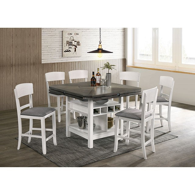 Stacie 7 PC Dining Table Set - U&U Home Budget Furniture (Carteret, NJ)
