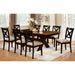 Liberta Dark Oak/Black Dining Table - U&U Home Budget Furniture (Carteret, NJ)