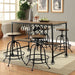 SILVIA I Medium Oak Counter Ht. Stool (2/CTN) - U&U Home Budget Furniture (Carteret, NJ)