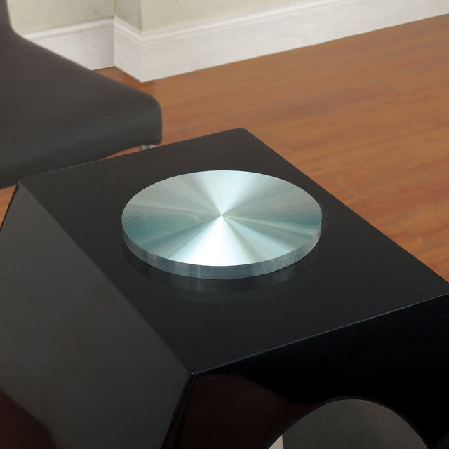LODIA II Black Round Counter Ht. Table - U&U Home Budget Furniture (Carteret, NJ)