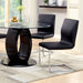 LODIA I Black Round Table - U&U Home Budget Furniture (Carteret, NJ)