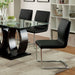 Lodia 7 Pc Dining Table Set Black - U&U Home Budget Furniture (Carteret, NJ)