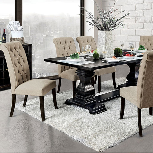 Nerissa 7 Pc Dining Table Set - U&U Home Budget Furniture (Carteret, NJ)