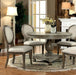 Kathryn 5 Pc Dining Table Set Rustic - U&U Home Budget Furniture (Carteret, NJ)