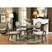 Kathryn 5 Pc Dining Table Set Rustic - U&U Home Budget Furniture (Carteret, NJ)