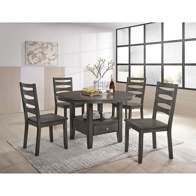 Caprice Dining Table Grey - U&U Home Budget Furniture (Carteret, NJ)