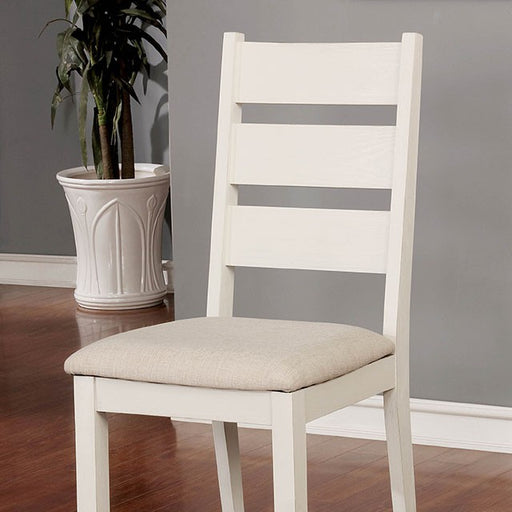 Glenfield Side Chair (2 Ctn) White - U&U Home Budget Furniture (Carteret, NJ)