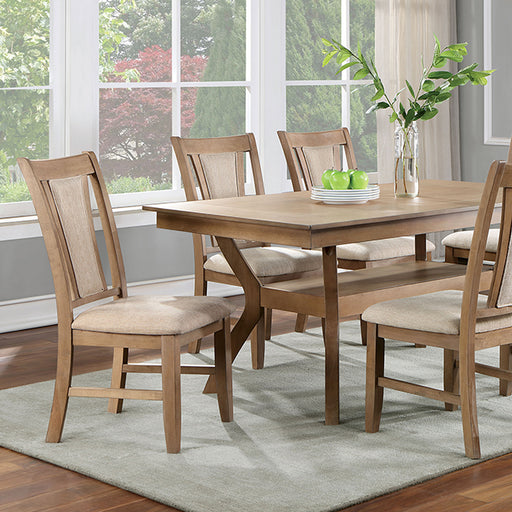 Upminster 7 Pc Dining Table Set - U&U Home Budget Furniture (Carteret, NJ)