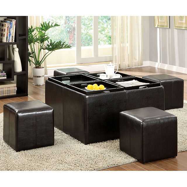 Holloway Nested Ottoman - U&U Home Budget Furniture (Carteret, NJ)