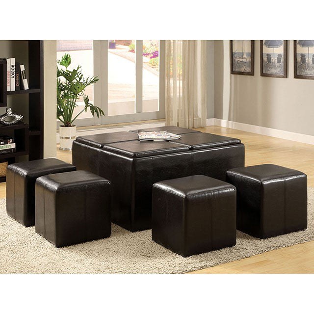 Holloway Nested Ottoman - U&U Home Budget Furniture (Carteret, NJ)