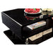 Ninove Black/Chrome End Table - U&U Home Budget Furniture (Carteret, NJ)