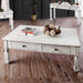 Joliet Antique White Coffee Table - U&U Home Budget Furniture (Carteret, NJ)